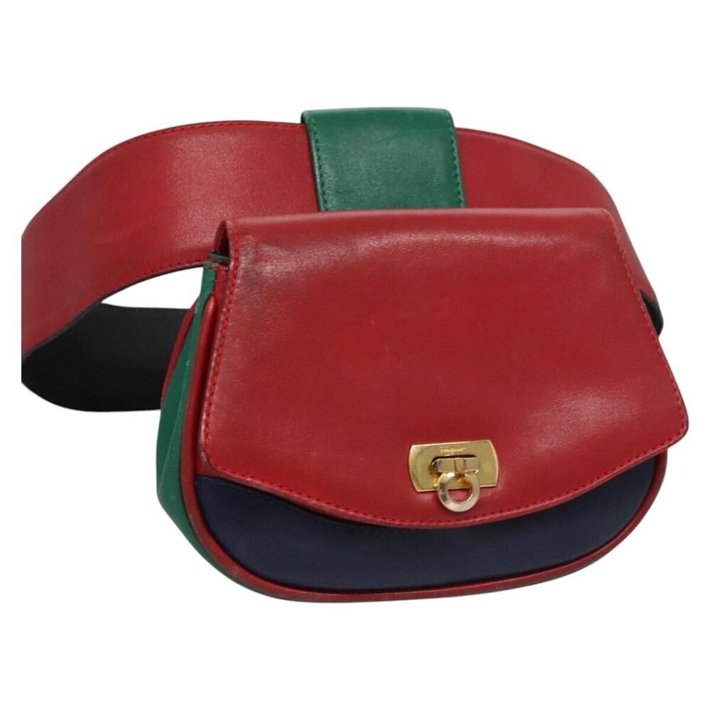 Salvatore Ferragamo Gancini waist Leather